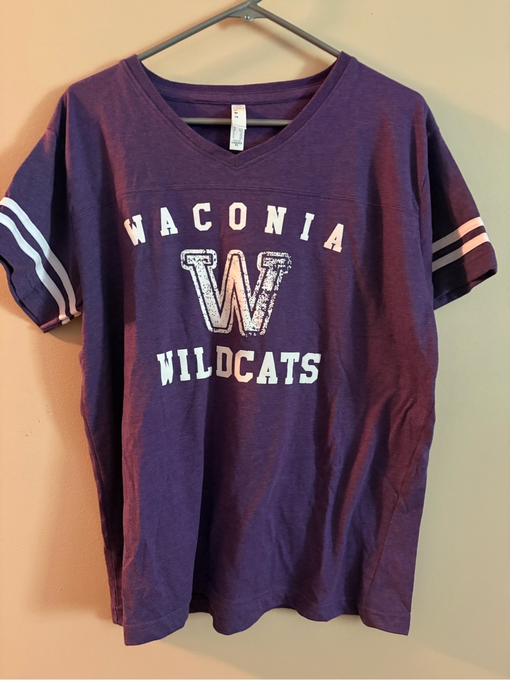 Waconia Wildcats Purple V-Neck Tee